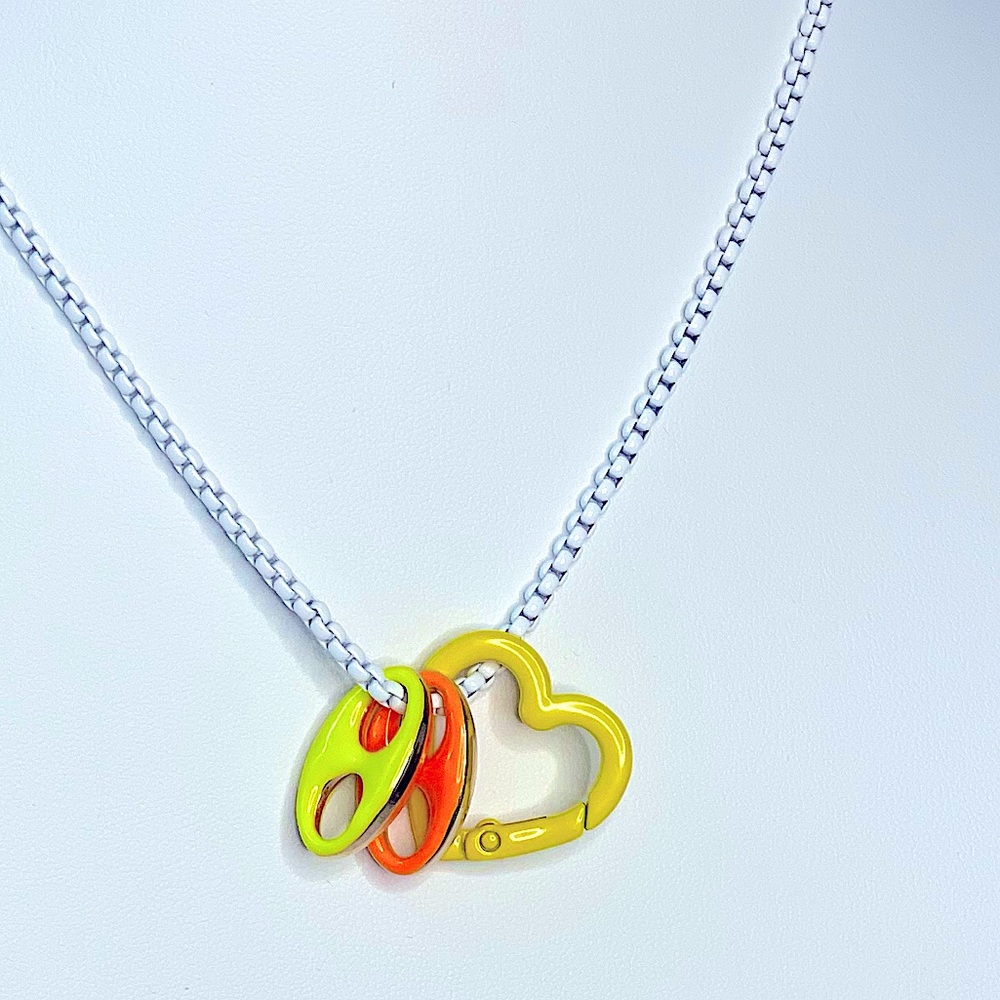 White box chain with charms